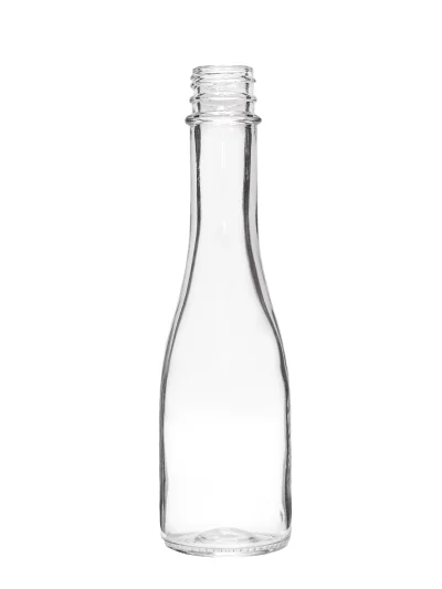 Botella Transparente Borgoñera Vidrio 175 ml