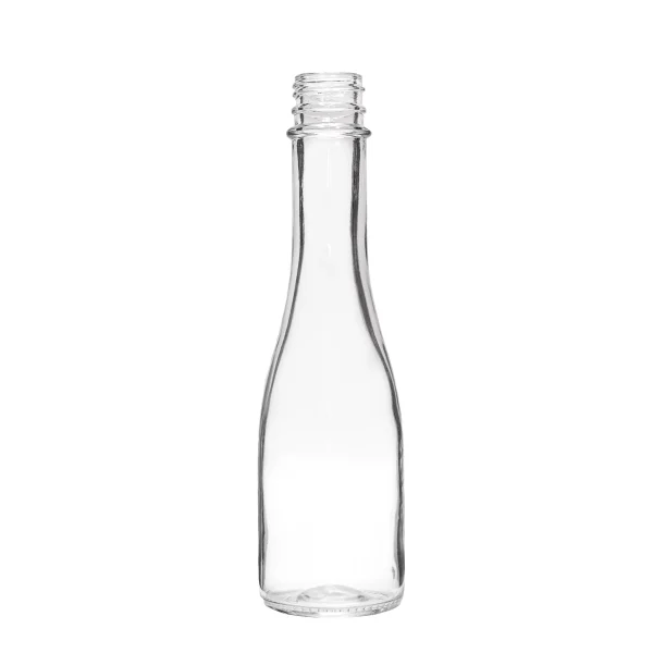 Botella Transparente Borgoñera Vidrio 175 ml