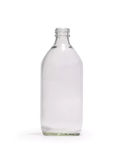 Botella Transparente Genérica Vidrio 500 ml 28 Rosca C-2126